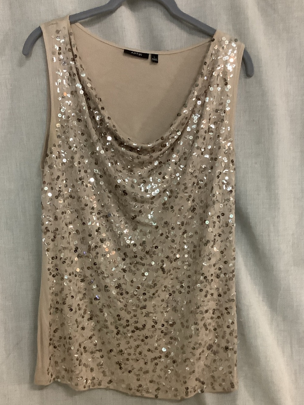 Apt. 9 Sequin Cowl Champagne